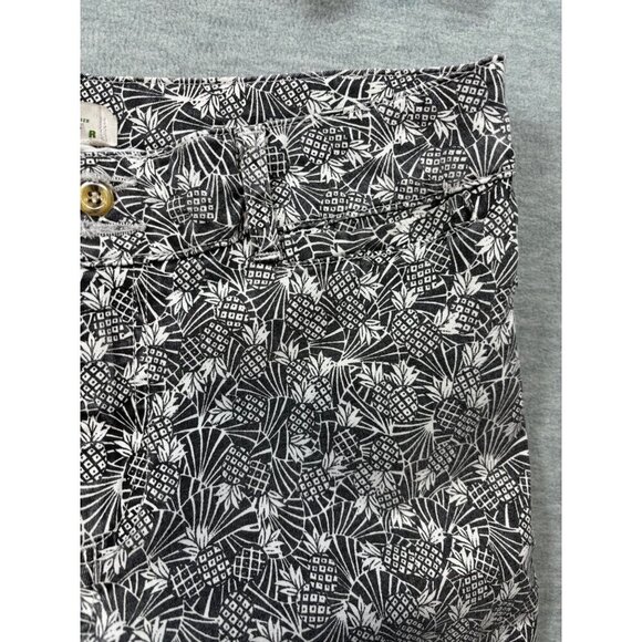 Anthropologie‎ Black & White Printed Pants Size 12 Cropped - Picture 3 of 5